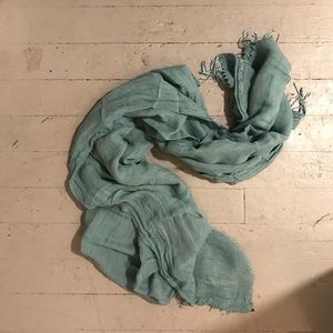 Calvin Klein Jeans faded turquoise scarf